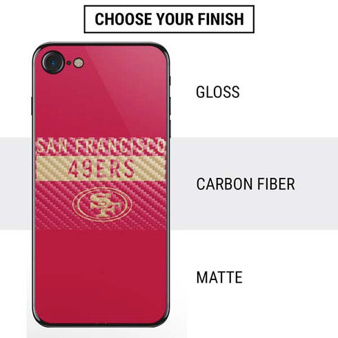 NFL San Francisco 49ers Red Performance Series iPhone SE (2nd & 3rd Gen) Skin