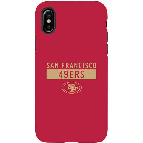 NFL San Francisco 49ers Red Performance Series iPhone X Pro Case