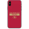 NFL San Francisco 49ers Red Performance Series iPhone X Skin