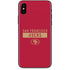 NFL San Francisco 49ers Red Performance Series iPhone X Skin