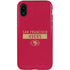 NFL San Francisco 49ers Red Performance Series iPhone XR Pro Case