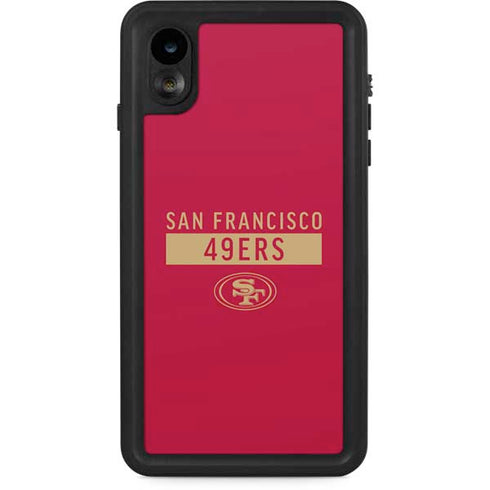 NFL San Francisco 49ers Red Performance Series iPhone XR Waterproof Case