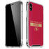 NFL San Francisco 49ers Red Performance Series iPhone XS Max Clear Case