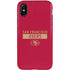 NFL San Francisco 49ers Red Performance Series iPhone XS Pro Case