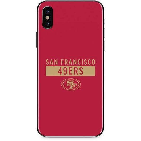 NFL San Francisco 49ers Red Performance Series iPhone XS Skin