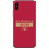 NFL San Francisco 49ers Red Performance Series iPhone XS Skin