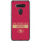NFL San Francisco 49ers Red Performance Series LG K51/Q51 Clear Case