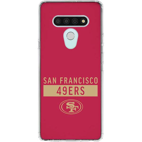 NFL San Francisco 49ers Red Performance Series LG Stylo 6 Clear Case