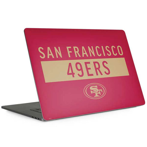 NFL San Francisco 49ers Red Performance Series Apple MacBook Pro 15-inch Skin