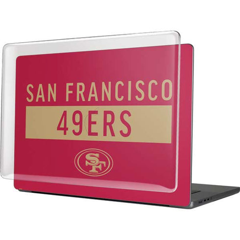 NFL San Francisco 49ers Red Performance Series MacBook Pro 16in (2021-25) Case plus Skin