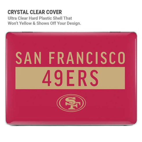 NFL San Francisco 49ers Red Performance Series MacBook Pro 16in (2021-25) Case plus Skin