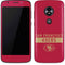 NFL San Francisco 49ers Red Performance Series Moto E5 Play Skin