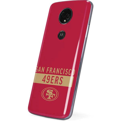 NFL San Francisco 49ers Red Performance Series Moto E5 Plus Skin