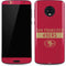 NFL San Francisco 49ers Red Performance Series Moto G6 Skin