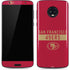 NFL San Francisco 49ers Red Performance Series Moto G6 Skin