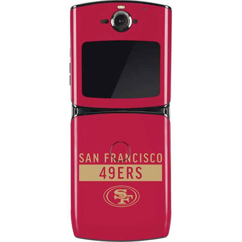 NFL San Francisco 49ers Red Performance Series Motorola RAZR Skin