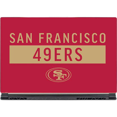 NFL San Francisco 49ers Red Performance Series MSI GS65 Stealth Laptop Skin