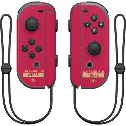 NFL San Francisco 49ers Red Performance Series Nintendo Joy-Con (L/R) Controller Skin