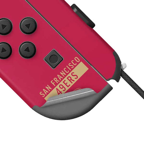 NFL San Francisco 49ers Red Performance Series Nintendo Joy-Con (L/R) Controller Skin
