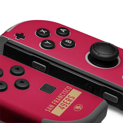 NFL San Francisco 49ers Red Performance Series Nintendo Joy-Con (L/R) Controller Skin