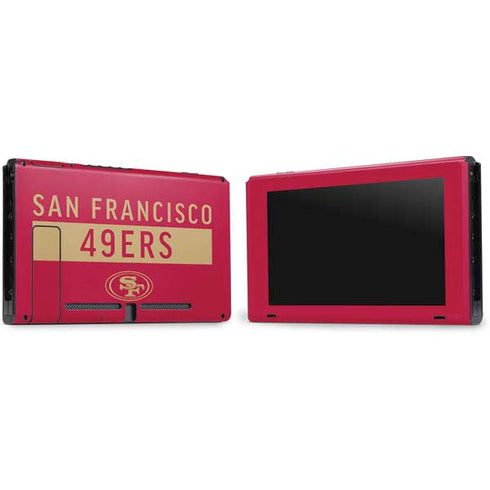 NFL San Francisco 49ers Red Performance Series Nintendo Switch Bundle Skin