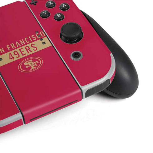 NFL San Francisco 49ers Red Performance Series Nintendo Switch OLED (2021) Skin