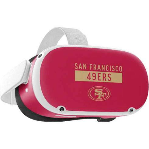 NFL San Francisco 49ers Red Performance Series Oculus Quest 2 Skin