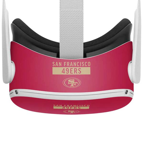 NFL San Francisco 49ers Red Performance Series Oculus Quest 2 Skin