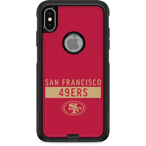 NFL San Francisco 49ers Red Performance Series Otterbox Commuter iPhone Skin