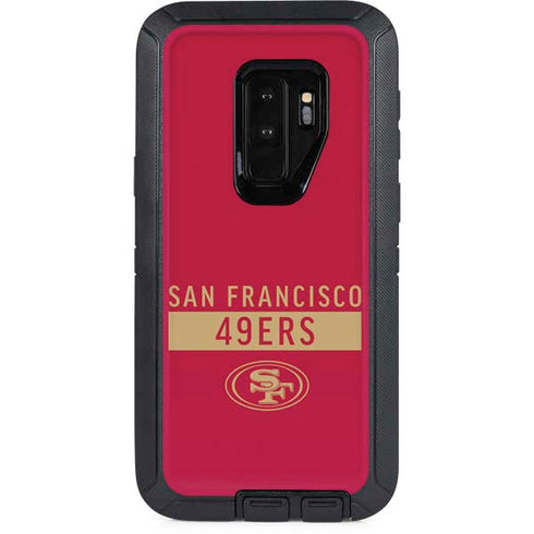 NFL San Francisco 49ers Red Performance Series Otterbox Defender Galaxy Skin