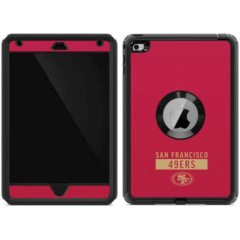 NFL San Francisco 49ers Red Performance Series Otterbox Defender iPad Skin