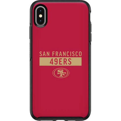 NFL San Francisco 49ers Red Performance Series Otterbox Symmetry iPhone Skin