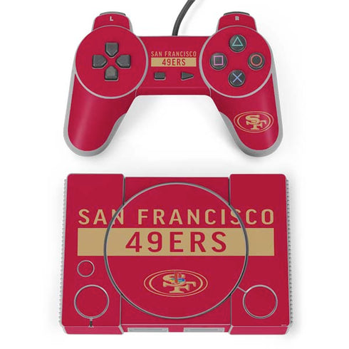 NFL San Francisco 49ers Red Performance Series PlayStation Classic Bundle Skin