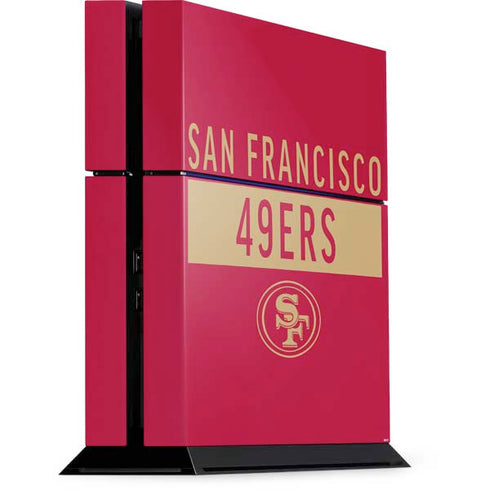 NFL San Francisco 49ers Red Performance Series PS4 Console Skin
