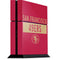 NFL San Francisco 49ers Red Performance Series PS4 Console Skin