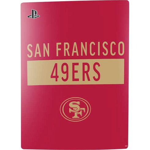 NFL San Francisco 49ers Red Performance Series PS5 Bundle Skin