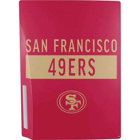 NFL San Francisco 49ers Red Performance Series PS5 Bundle Skin