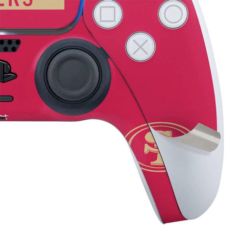 NFL San Francisco 49ers Red Performance Series PS5 Slim Digital Edition Bundle Skin
