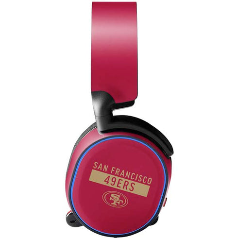 NFL San Francisco 49ers Red Performance Series SteelSeries Arctis 5 Skin