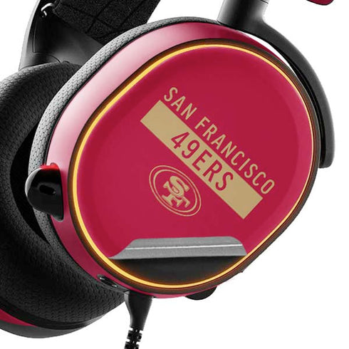 NFL San Francisco 49ers Red Performance Series SteelSeries Arctis 5 Skin