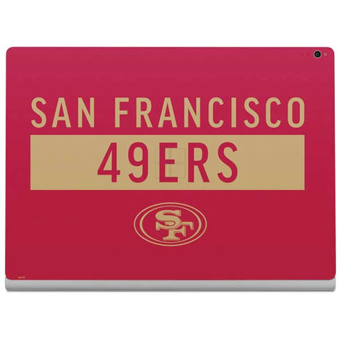 NFL San Francisco 49ers Red Performance Series Surface Book 2 15in Skin