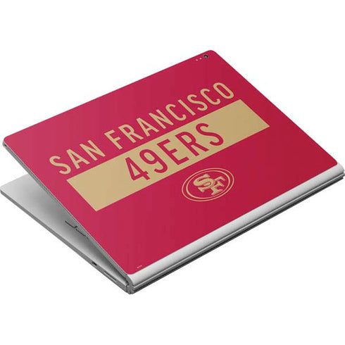 NFL San Francisco 49ers Red Performance Series Surface Book Skin