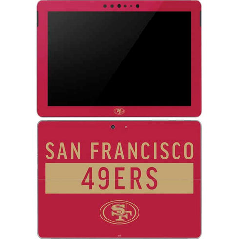 NFL San Francisco 49ers Red Performance Series Surface Go Skin