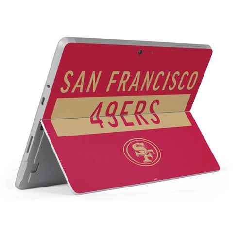 NFL San Francisco 49ers Red Performance Series Surface Go Skin