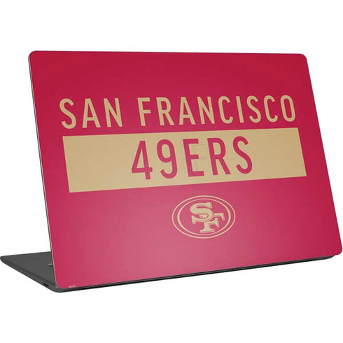 NFL San Francisco 49ers Red Performance Series Surface Laptop 4 15in Skin