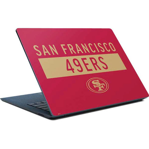 NFL San Francisco 49ers Red Performance Series Surface Laptop Skin