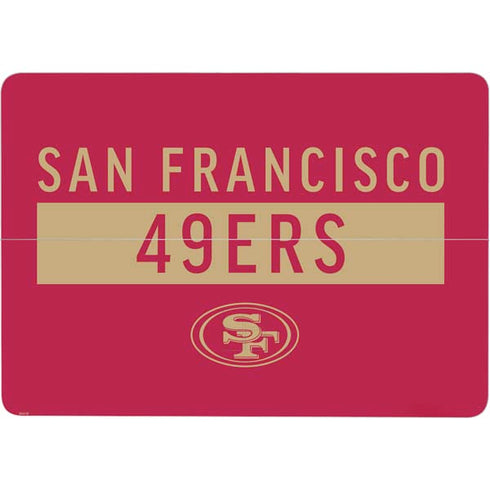 NFL San Francisco 49ers Red Performance Series Surface Laptop Studio Skin