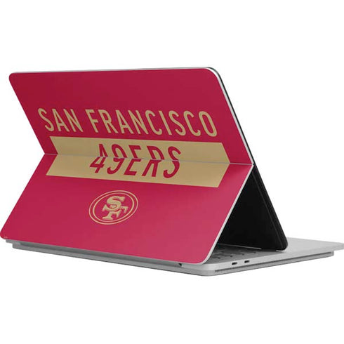 NFL San Francisco 49ers Red Performance Series Surface Laptop Studio Skin