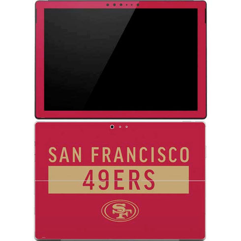 NFL San Francisco 49ers Red Performance Series Surface Pro 4 Skin