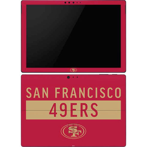 NFL San Francisco 49ers Red Performance Series Surface Pro 6 Skin